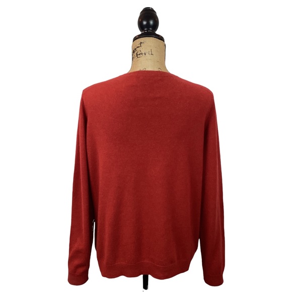 Saks 5th Avenue Classic Cashmere Sweater Amber - Picture 3 of 11